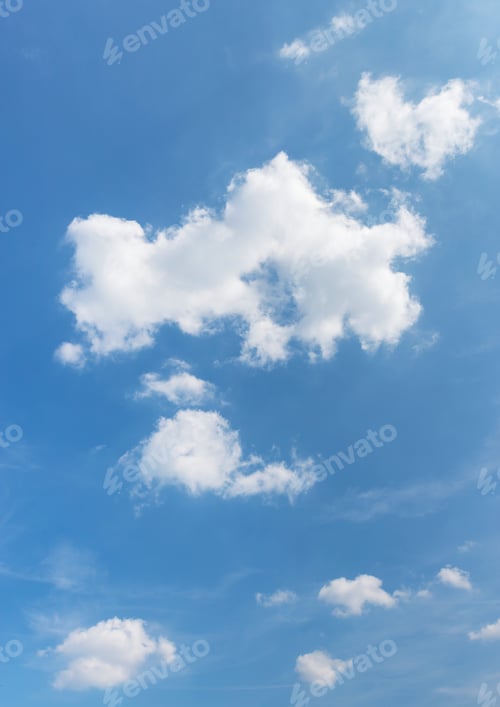 Preview: Sky with white clouds