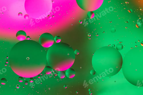 Preview: Colorful artificial background with bubbles.