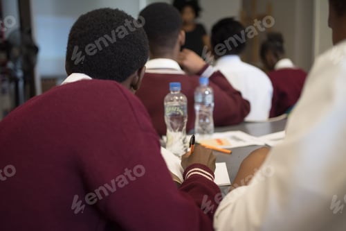 Preview: Kids seen in class shot from rear