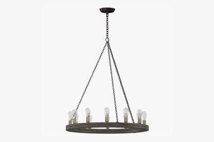 Preview: Ring Chandelier: Contemporary Rustic Lighting