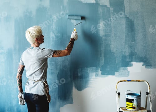 Preview: Room interior renovation indoor paint