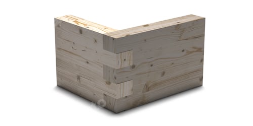 Preview: Wooden box joint jig, dovetail connection concept.