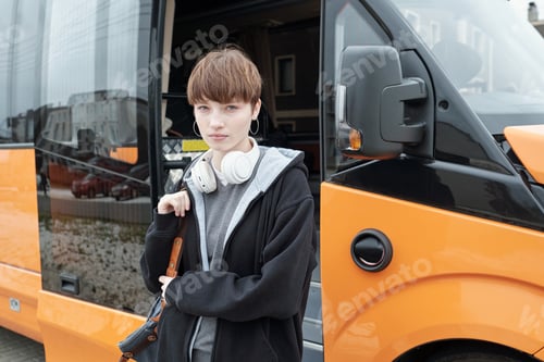 Preview: High School Girl Against Bus