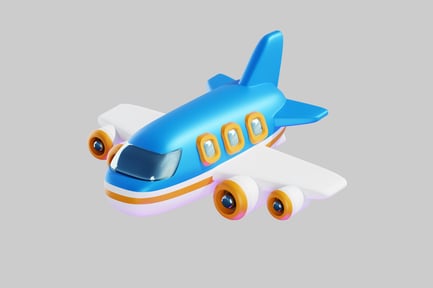 Preview: Cartoon plane transportation air travel