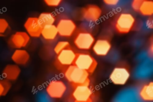 Preview: Background Abstract- Bokeh Blurry. Defocused- Festive Party. New Year- Beautiful Spark.