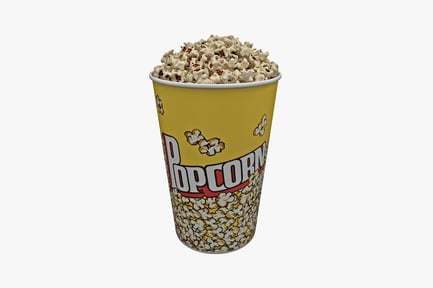 Preview: Popcorn overflowing from paper cup