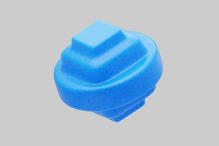 Vorschau: Abgerundete quadratische gestapelte blaue Form