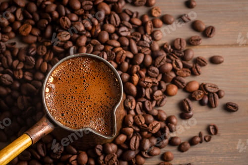 Preview: Traditional delicious Turkish coffee or Greek Coffee