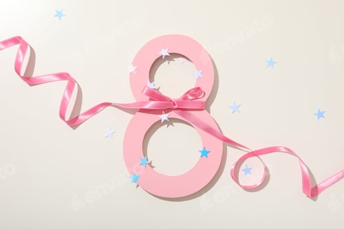 Preview: Paper number eight, with a beautiful satin ribbon