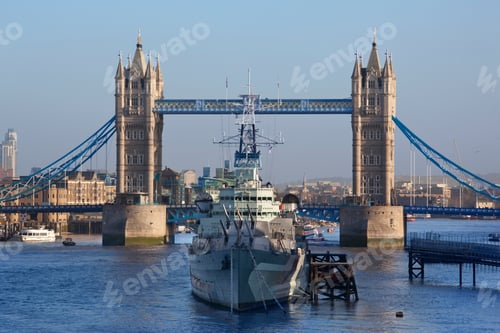 Preview: Tower Bridge over the River Thames - London - England