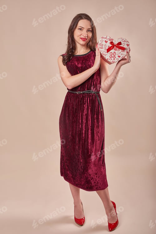 Preview: Postcard template for Valentine's Day February 14.
