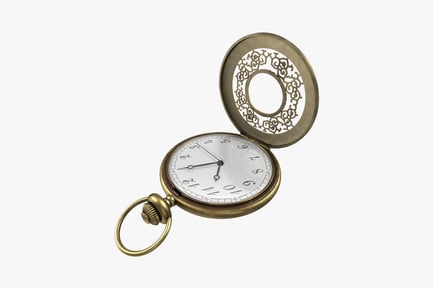 Preview: Gold pocket watch with ornate detail