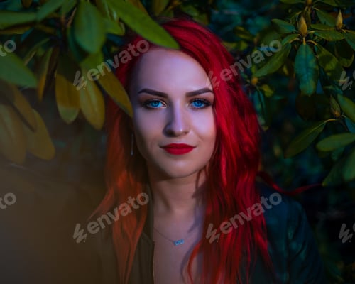 Preview: Young woman Posing for New Year and Christmas