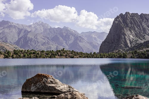 Preview: Summer mountain lake in the heart of Tajikistan