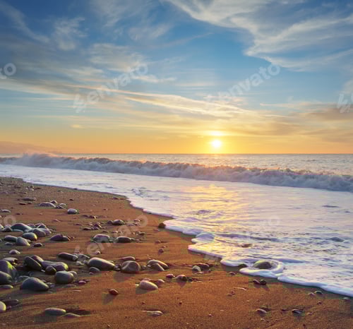 Preview: Sunset on the beach.