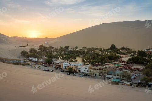 Preview: Huacachina Oasis at sunset - Ica, Peru