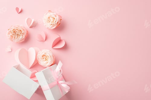 Preview: Shower your glamorous girlfriend with love! Top view shot