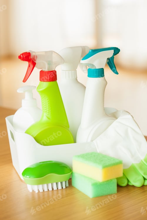 Preview: cleaning items household spray brush sponge glove