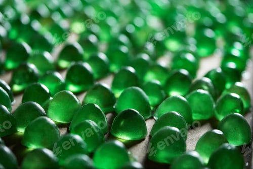 Preview: Green marmelade half-spheres set