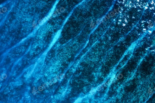 Preview: Seascape at the day time as a panoramic background. Water as a abstract background.