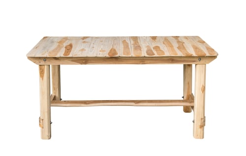 Preview: wood table on white background