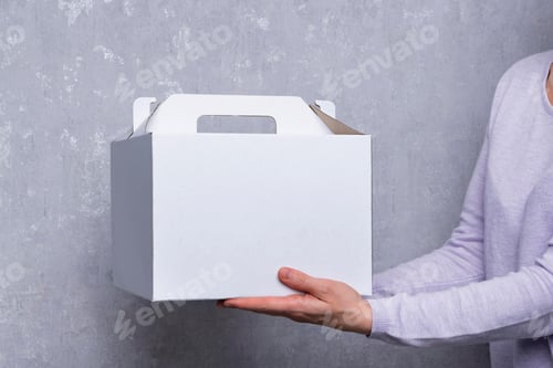 Preview: white box, mockup, package