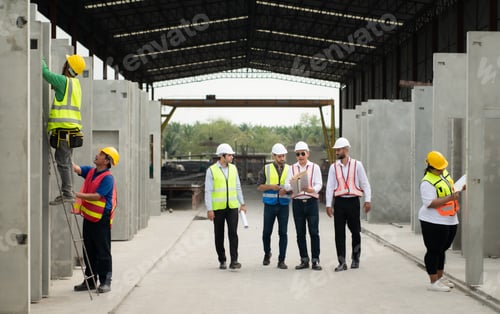 Preview: Architects a visit to the construction site.