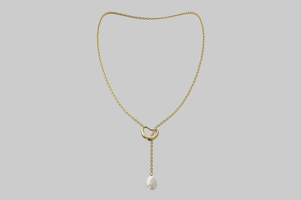 Preview: Elegant pearl drop necklace