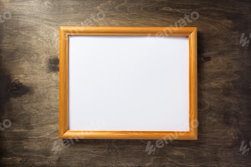 Preview: picture frame at wooden background