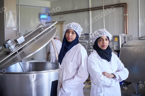 Preview: business woman team in local cheese production company