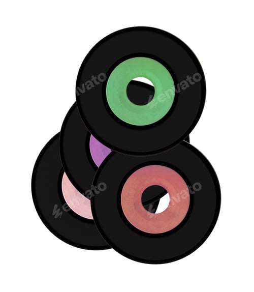 Preview: Vynil circles isolated