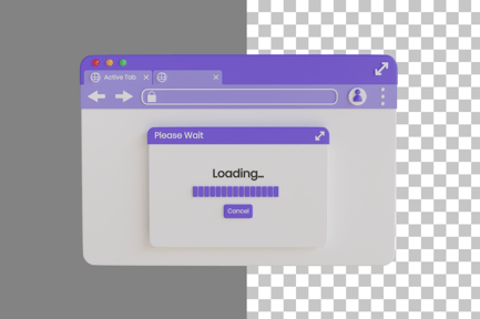 Preview: Website Loading 3D Icon