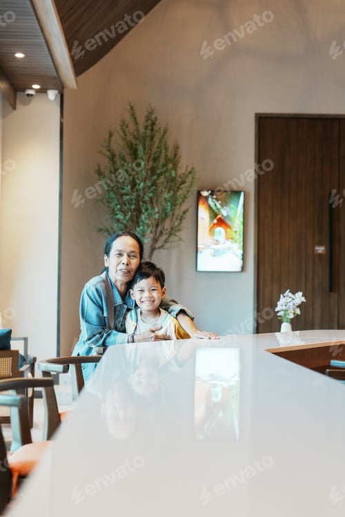 Preview: Great-grandmother and grandson