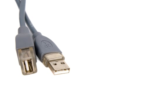 Preview: USB connectors. Isolated on white background.