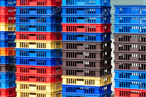 Preview: Bright Color Plastic Containers Piles -II
