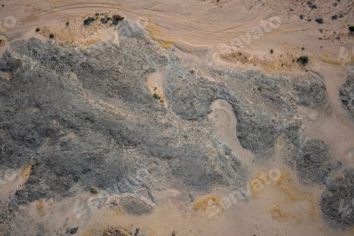 Preview: Rock formation shot from a hot air ballon