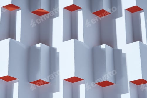 Preview: Abstract geometric background. Folded paper texture. Kirigami paperwork.