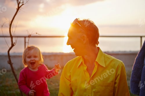 Preview: Father and daughter laughing