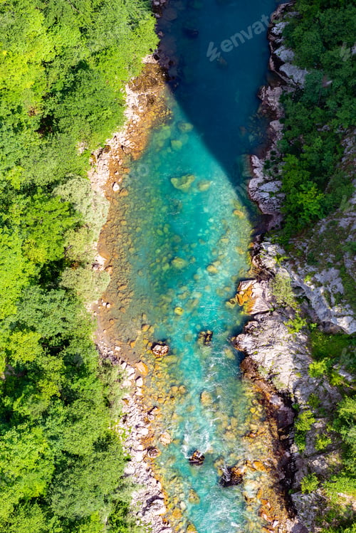Preview: Top view of river