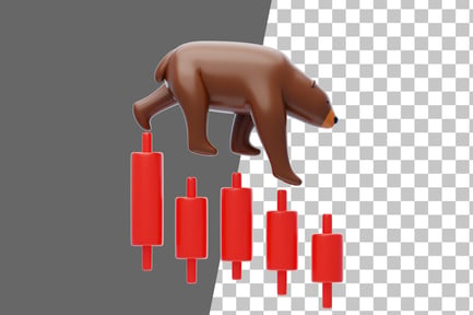 Preview: Bear Market 3D Icon