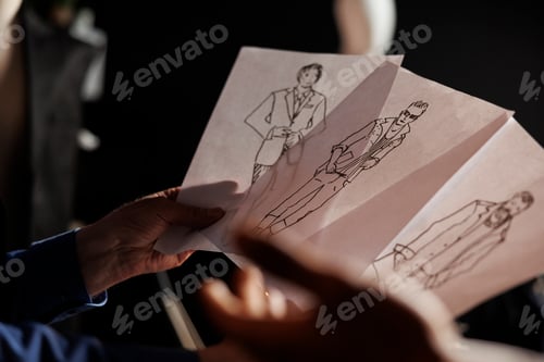 Preview: Bespoke collection sketch drawings