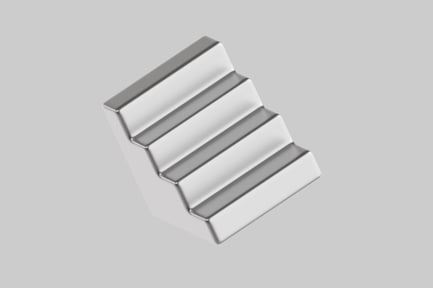 Preview: Simple silver staircase