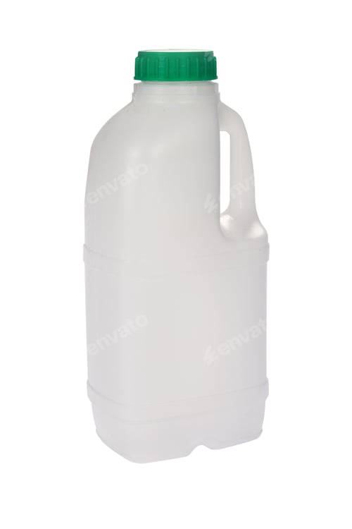 Preview: Vertical shot of a plastic bottle on a white surface