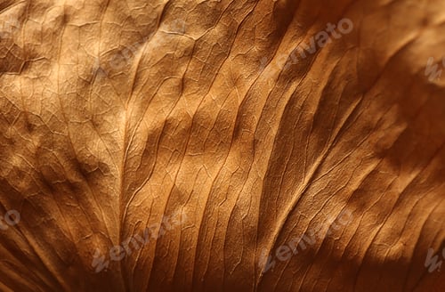 Preview: Close up blur of dried autumn leaf macro texture