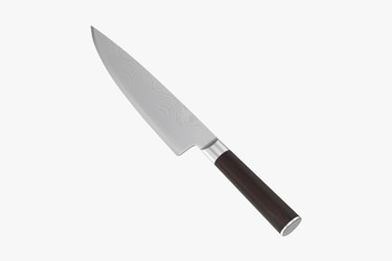 Preview: Chef Knife with Damascus Pattern