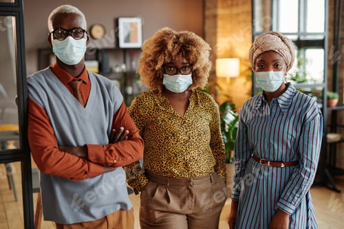 Preview: Business team standing at office