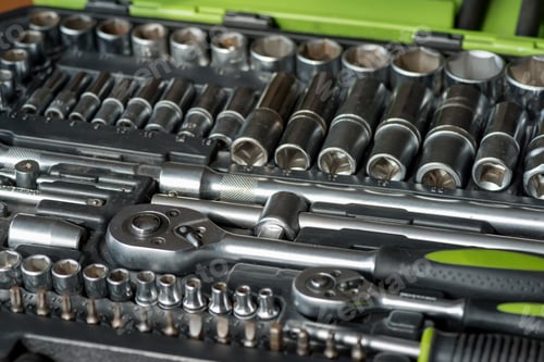 Preview: Set of tools for car repair in box
