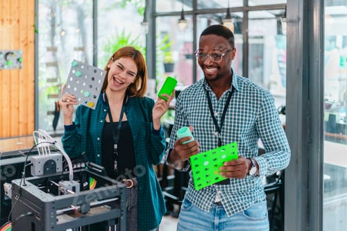 Preview: Two Product Designers Testing 3D Printed Prototypes