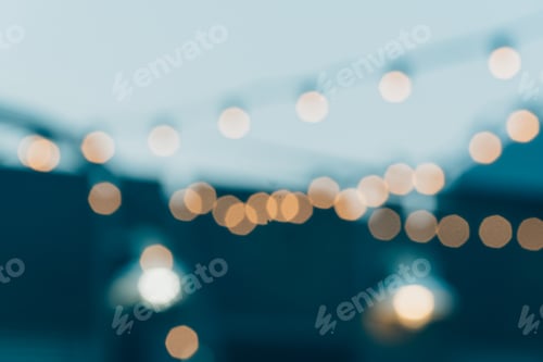 Preview: Abstract bokeh blurred background of the city light or nightlife outdoor