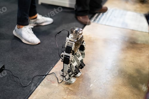 Preview: robot being controlled to walk